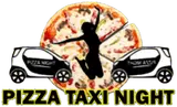 Pizza Taxi Night Logo